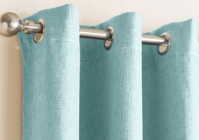 Vogue Eyelet, Sky Blue - Ready Made Curtains - Image 9
